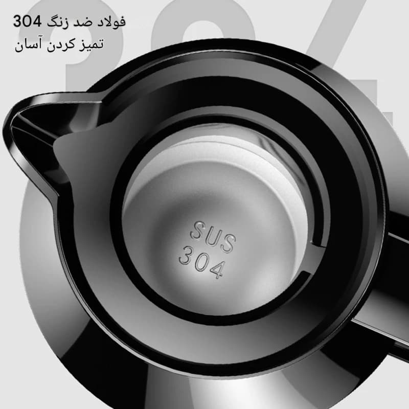 کتری برقی فندکی خودرو ۱.۲ لیتری مدل 12V/24V با نمایشگر دیجیتال — تصویر ۳
