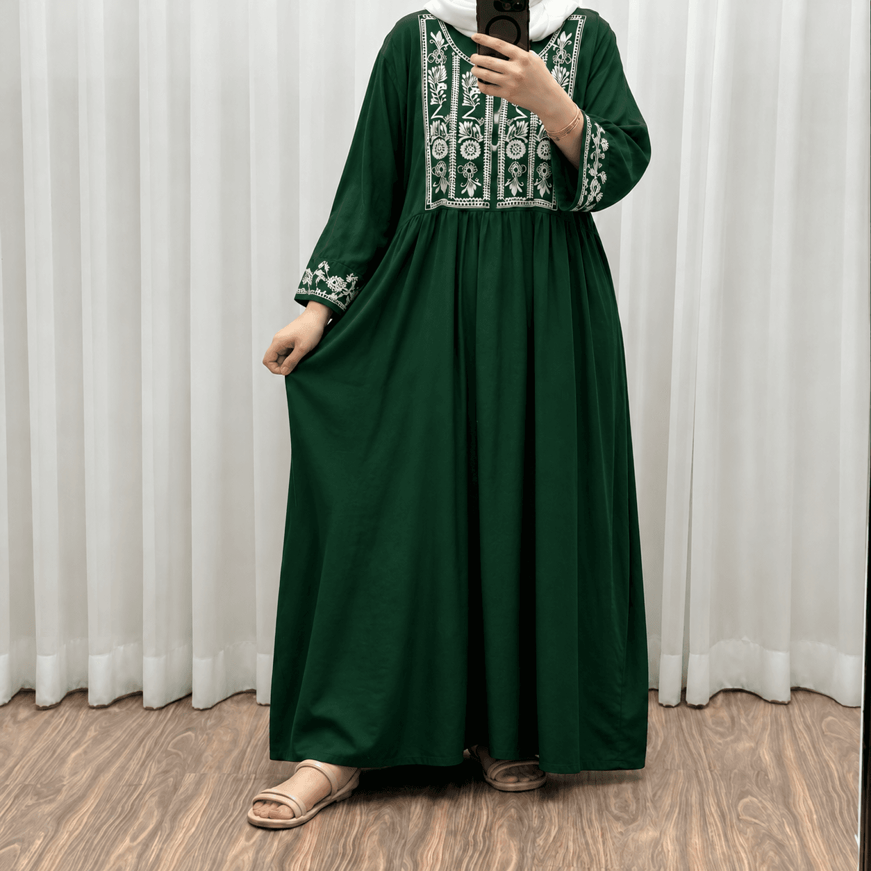 پیراهن ساحلی زنانه نخی مدل الهه کد 2353