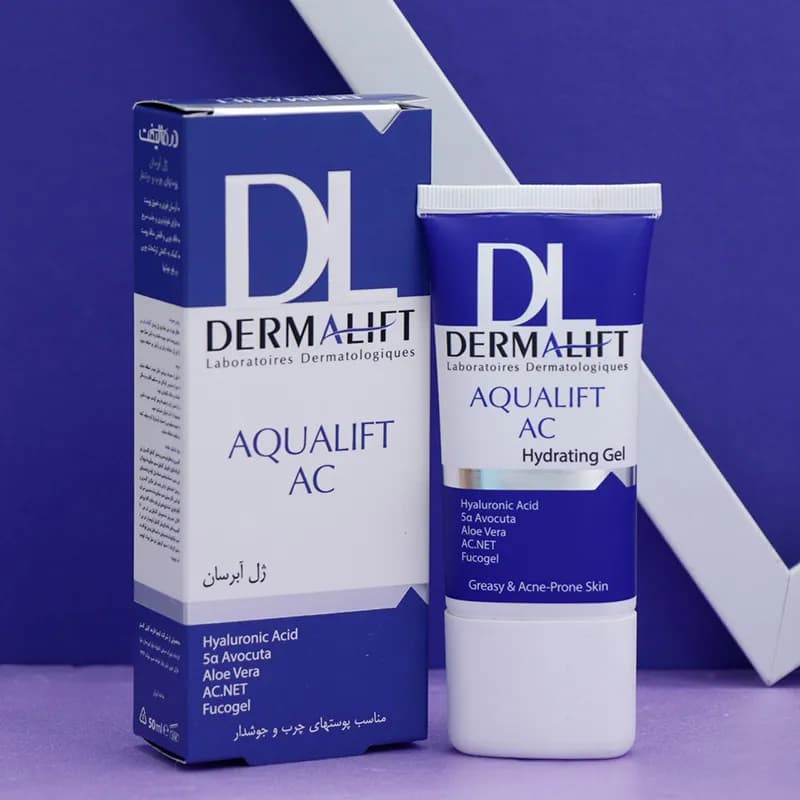 ژل آبرسان پوست چرب و جوشدار درمالیفت AQUALIFT AC حجم 50 میل 92807