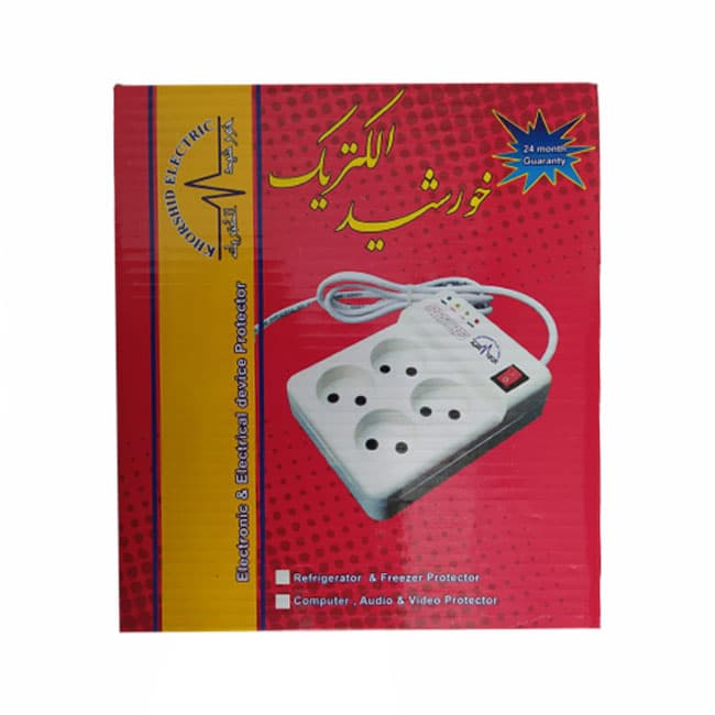 چهار خانه برق خورشید الکتریک مدل 114 طول کابل 3 متر — تصویر ۲