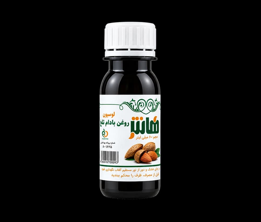 روغن بادام تلخ هانتر مناسب پوست و مو 60 میلی لیتر