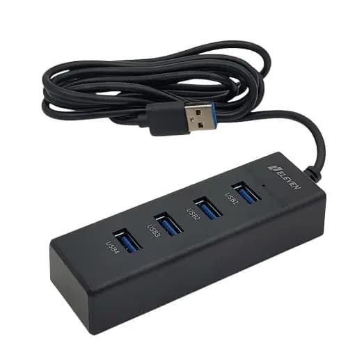 هاب یو‌ اس‌ بی چهار پورت ایلون مدل eleven H201 USB2.0 — تصویر ۷