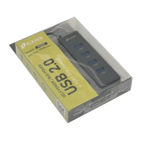 هاب یو‌ اس‌ بی چهار پورت ایلون مدل eleven H201 USB2.0 — تصویر ۳