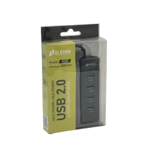 هاب یو‌ اس‌ بی چهار پورت ایلون مدل eleven H201 USB2.0 — تصویر ۲