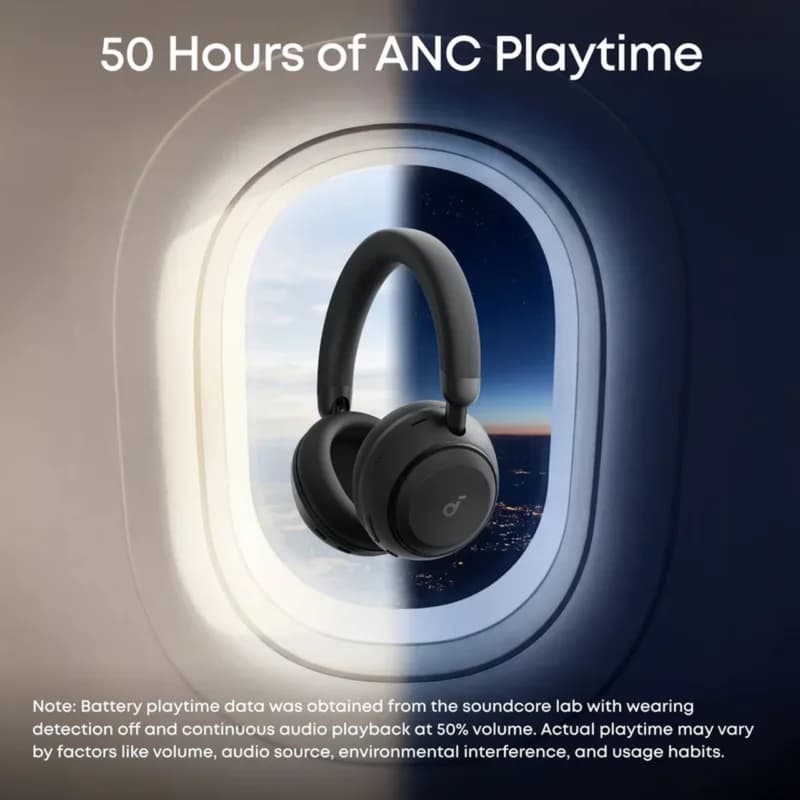 هدفون بی سیم Anker مدل Space 2 D1402P11 – مشکی — تصویر ۶