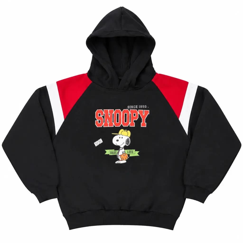 هودی Snoopy دورس 3 نخ پنبه حوله ای کد 4801