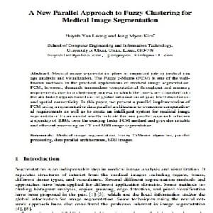 A New Parallel Approach to Fuzzy Clustering for Medical Image Segmentation