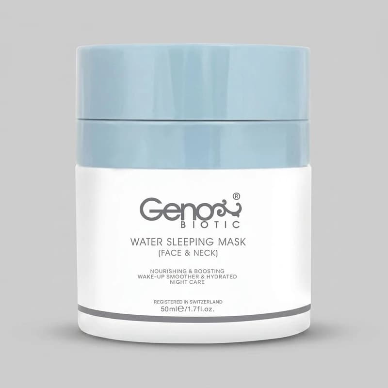 ماسک صورت ژنوبایوتیک مدل 01 حجم 50 میلیلیتر آبرسان، جوانکننده و ضد چروک مناسب انواع پوست با عصاره طبیعی برای خانمها و آقایان