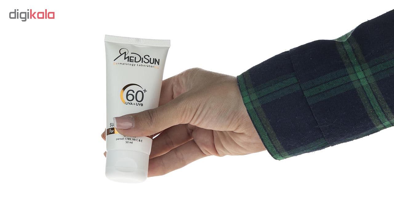 مراقبت پوست کرم ضد آفتاب مدیسان سری Normal And Oily Skin مدل Without Color حجم 50 میلی لیتر — تصویر ۴