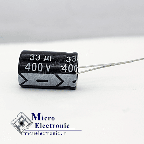 خازن الکترولیت 33uF 400v سبز — تصویر ۲