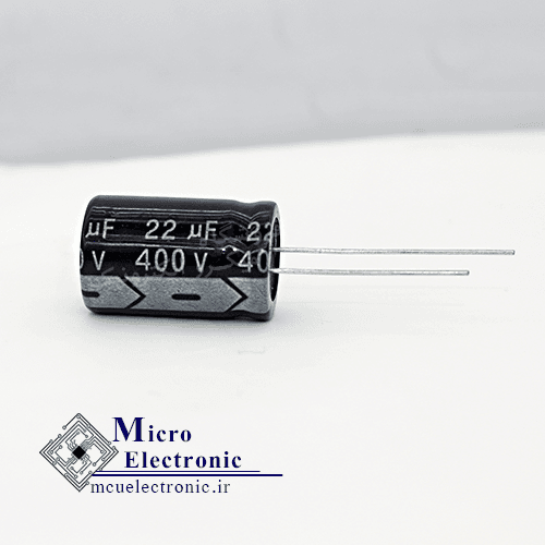 خازن الکترولیت 22uF 400v سبز — تصویر ۲