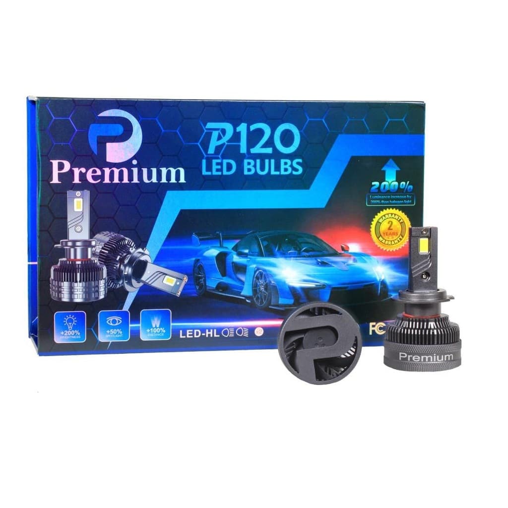هدلایت LED پایه 9005/9006 , HB3/HB4 مدل P120 MAX ( تقویت افزایش نور تا 3 برابر )