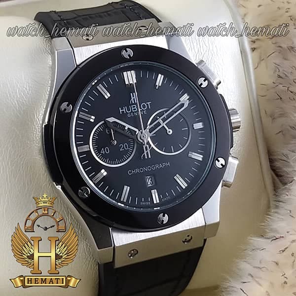 ساعت مردانه هابلوت بیگ بنگ Hublot Big Bang HU3M115 نقره ای_مشکی — تصویر ۳