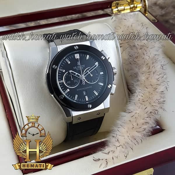 ساعت مردانه هابلوت بیگ بنگ Hublot Big Bang HU3M115 نقره ای_مشکی — تصویر ۲