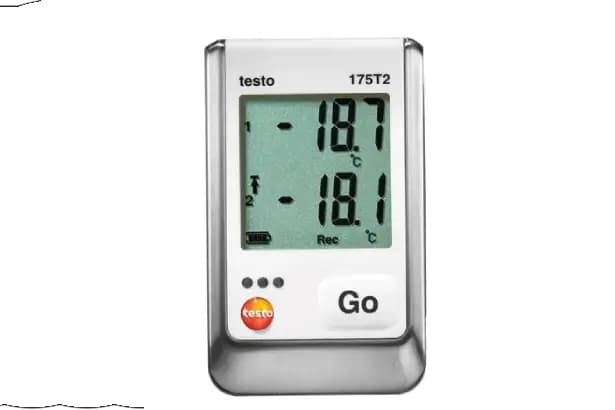 لاگر دما تستو Testo 175 T2 با قابلیت اتصال پراب خارجی (نفوذی/محیطی)