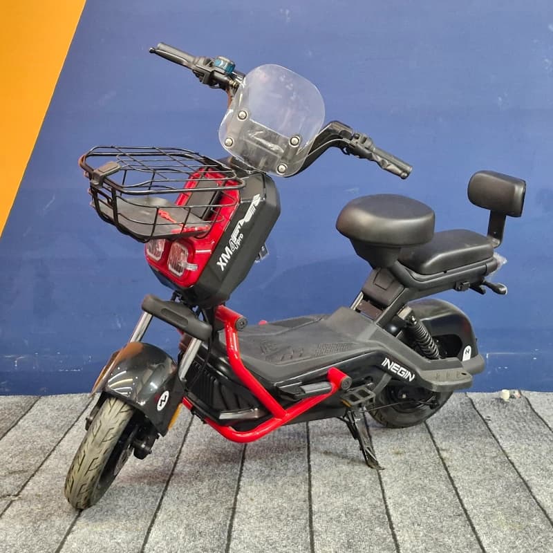 دوچرخه برقی موپد نگین مدل p500 – رنگ آبی آسمانی — تصویر ۲