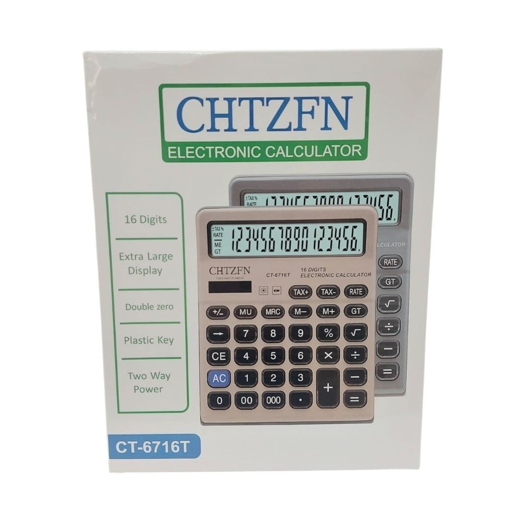ماشین حساب رومیزی 16 رقمی مدل CT-6716 — تصویر ۶