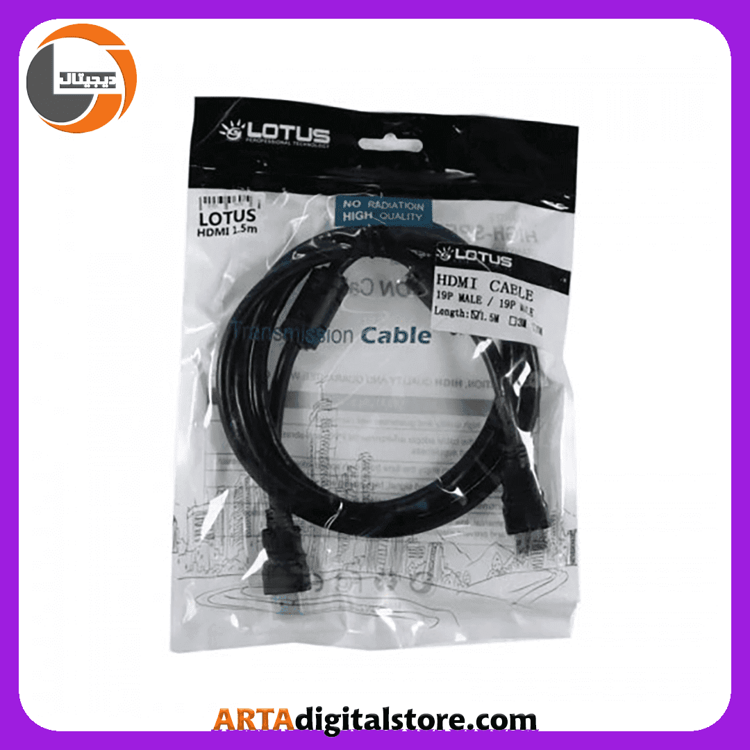 کابل HDMI LOTUS 1.5M — تصویر ۲