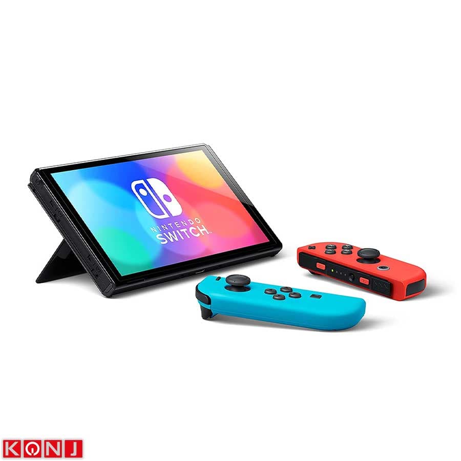 نینتندو سوییچ مدل OLED – جوی کان قرمز/آبی — تصویر ۳