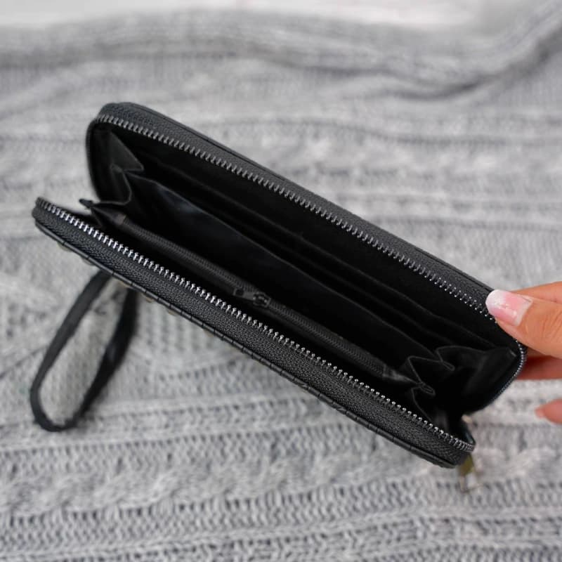 کیف پول تک زیپ زنانه پرچی 1-281 — تصویر ۲