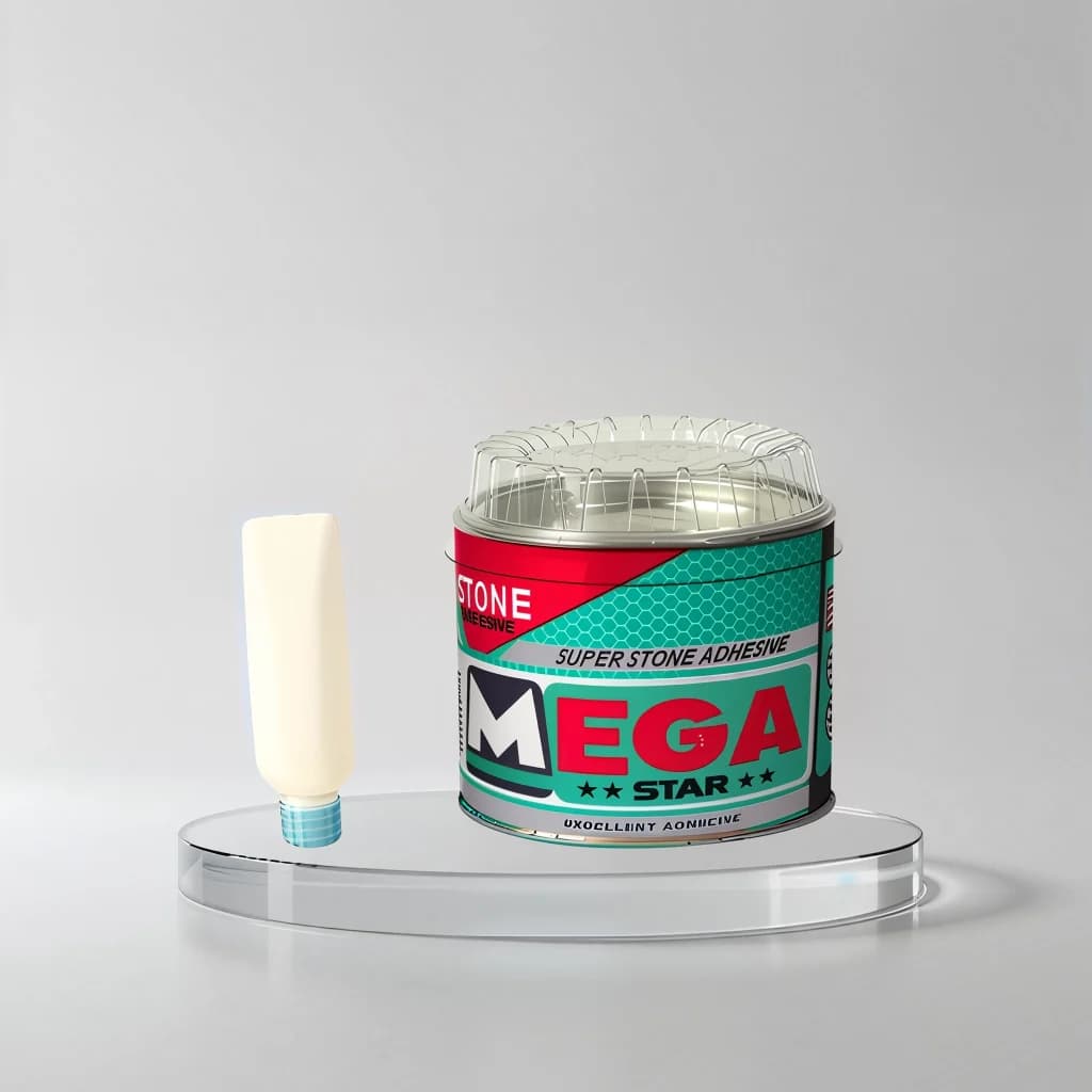 چسب سنگ مگا استار 1000 گرمی به همراه هاردنر MEGA STAR