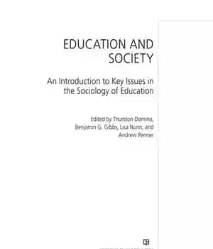 دانلود کتاب Education and Society: An Introduction to Key Issues in the Sociology of Education – تعلیم و تربیت و… — تصویر ۲