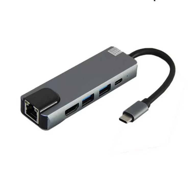 هاب 5 پورت Type-c کی نت مدل K-MFCMS505