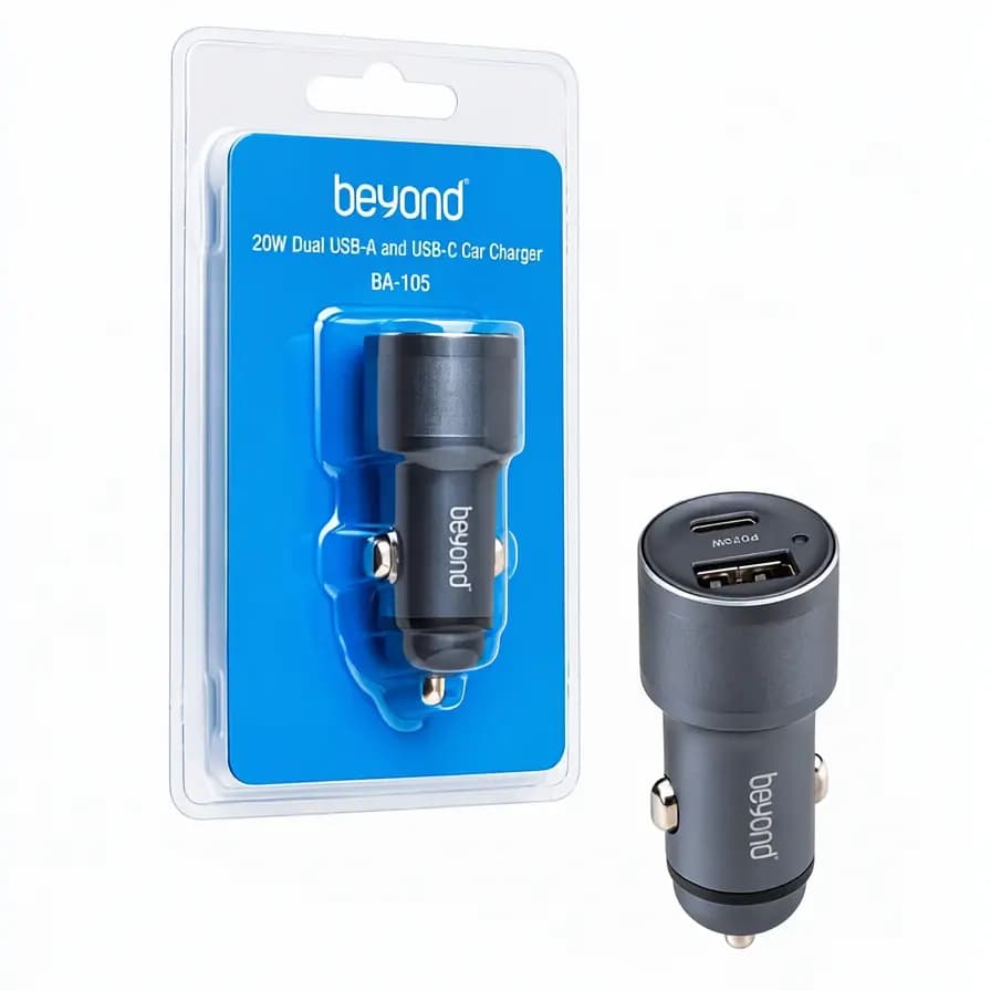 شارژر فندکی بیاند 20 وات مدل BEYOND BA-105