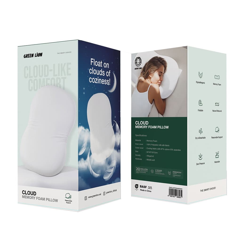 بالش طبی گرین لاین مدل GREEN LION Cloud Memory Foam‏ — تصویر ۲