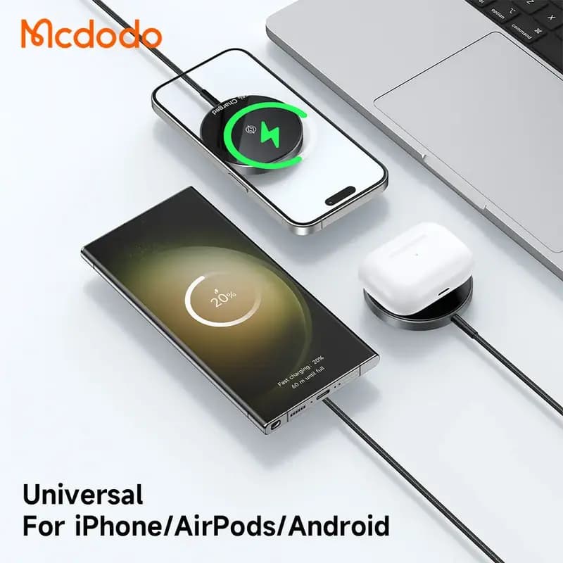 شارژر وایرلس 15 وات مگ سیف مک دودو مدل Mcdodo CH-549 — تصویر ۳