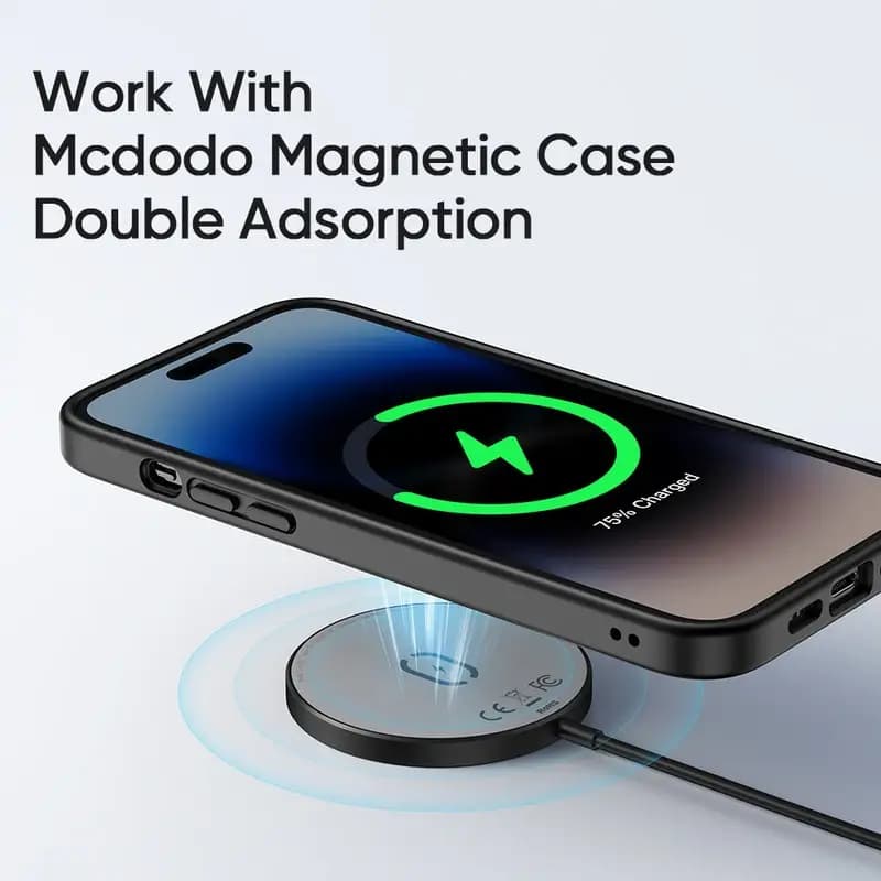 شارژر وایرلس 15 وات مگ سیف مک دودو مدل Mcdodo CH-436 — تصویر ۵