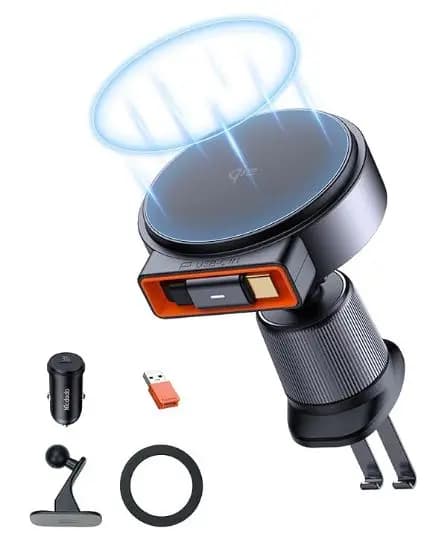 هولدر و نگهدارنده وایرلس شارژر 15وات شارژر فندکی مک دودو مدل MCDODO CH-009 — تصویر ۴