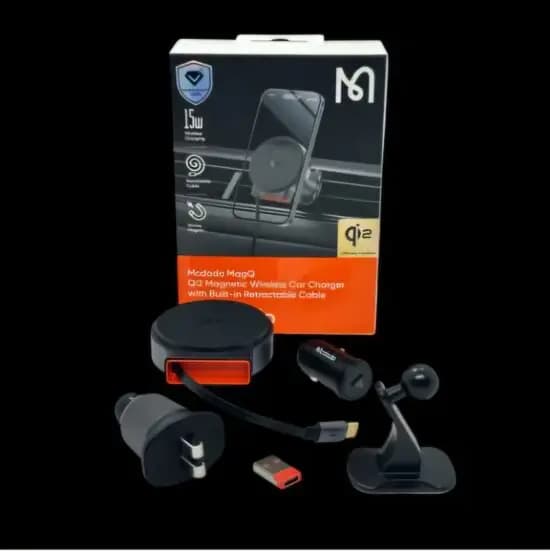 هولدر و نگهدارنده وایرلس شارژر 15وات شارژر فندکی مک دودو مدل MCDODO CH-009 — تصویر ۶