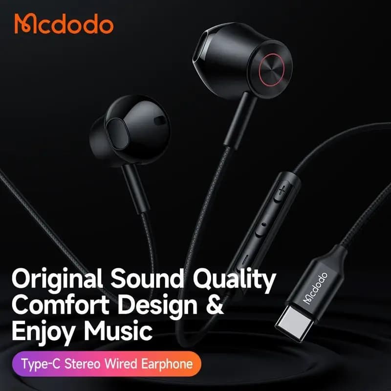 هندزفری سيم دار تایپ-سی مک دودو مدل Mcdodo HP-407 — تصویر ۳