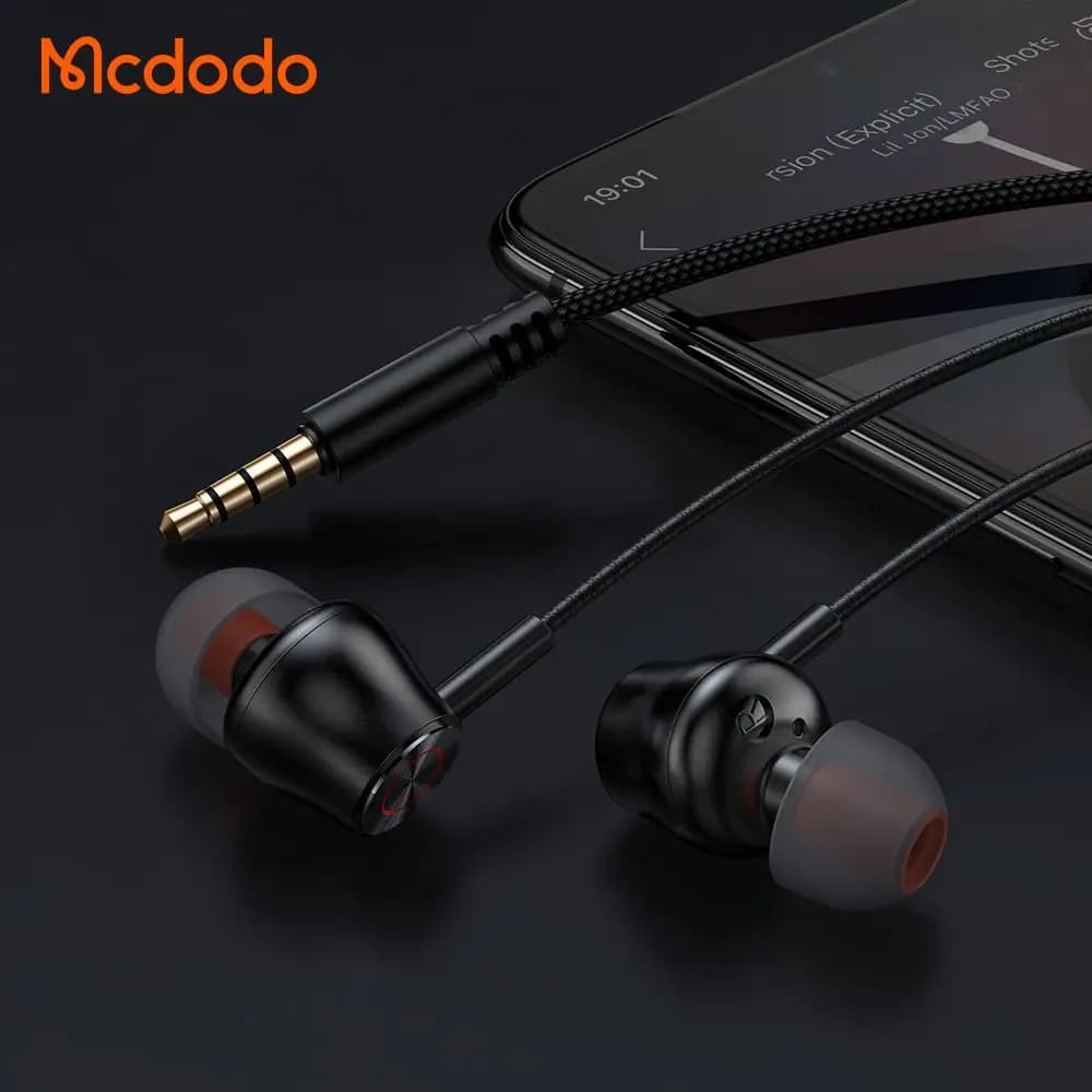 هندزفری سيم دار جک 3.5 میلیمتری مک دودو مدل Mcdodo HP-3500 — تصویر ۳