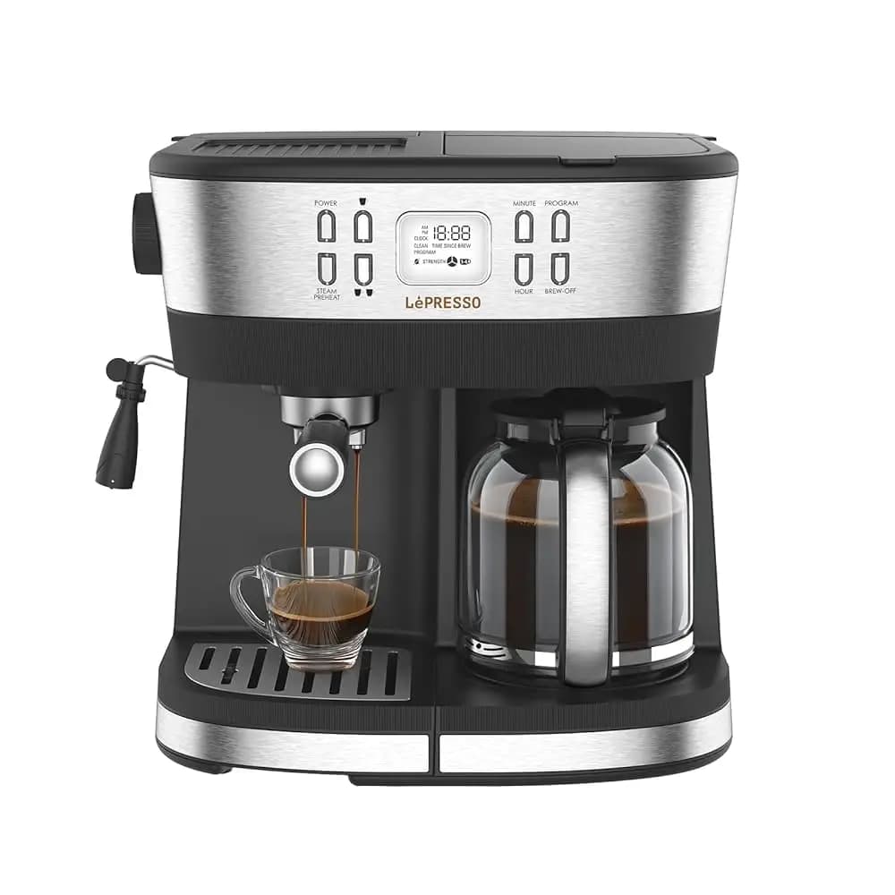 قهوه ساز و اسپرسوساز لپرسو مدل LEPRESSO DUAL BREW LPCFFM0002 — تصویر ۲