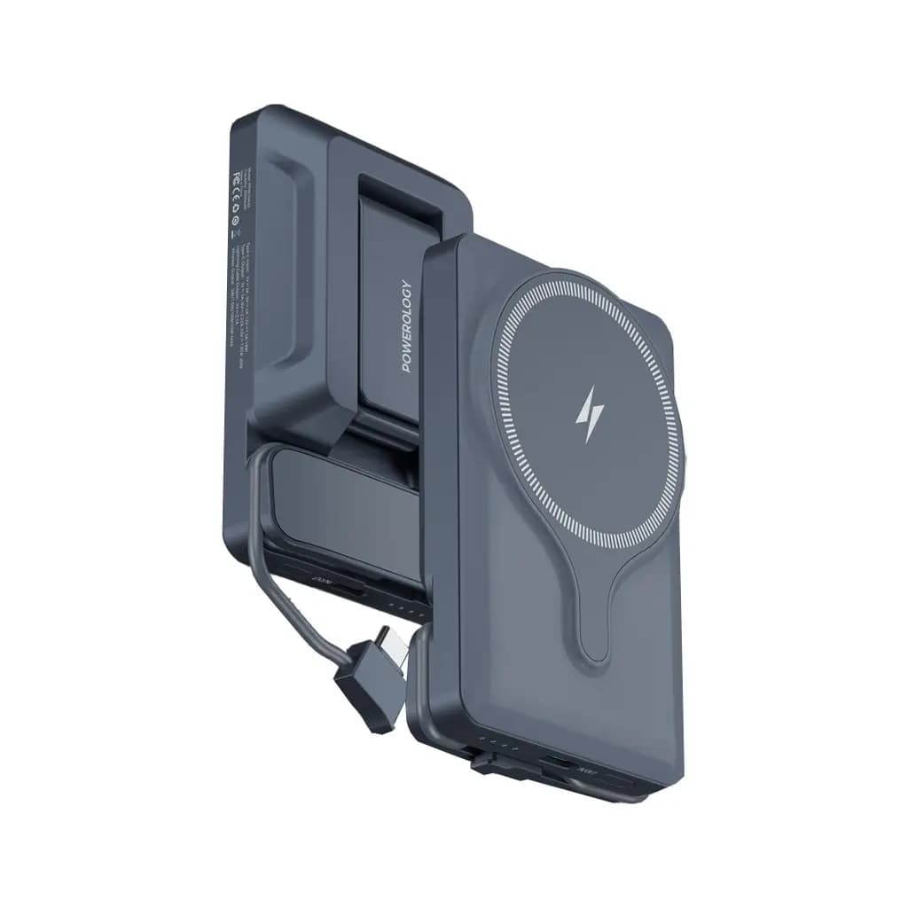 پاوربانک وایرلس 5000 هزار 20 وات مگسیف پاورولوژی مدل Powerology Air-Vent — تصویر ۲