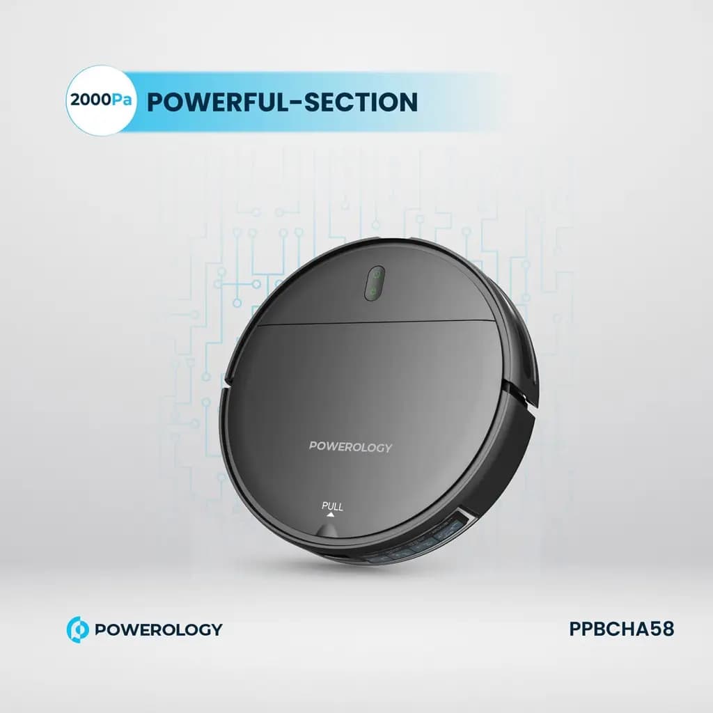 جارو روباتیک هوشمند پاورولوژی Powerology Smart Robotic Vacuum — تصویر ۷