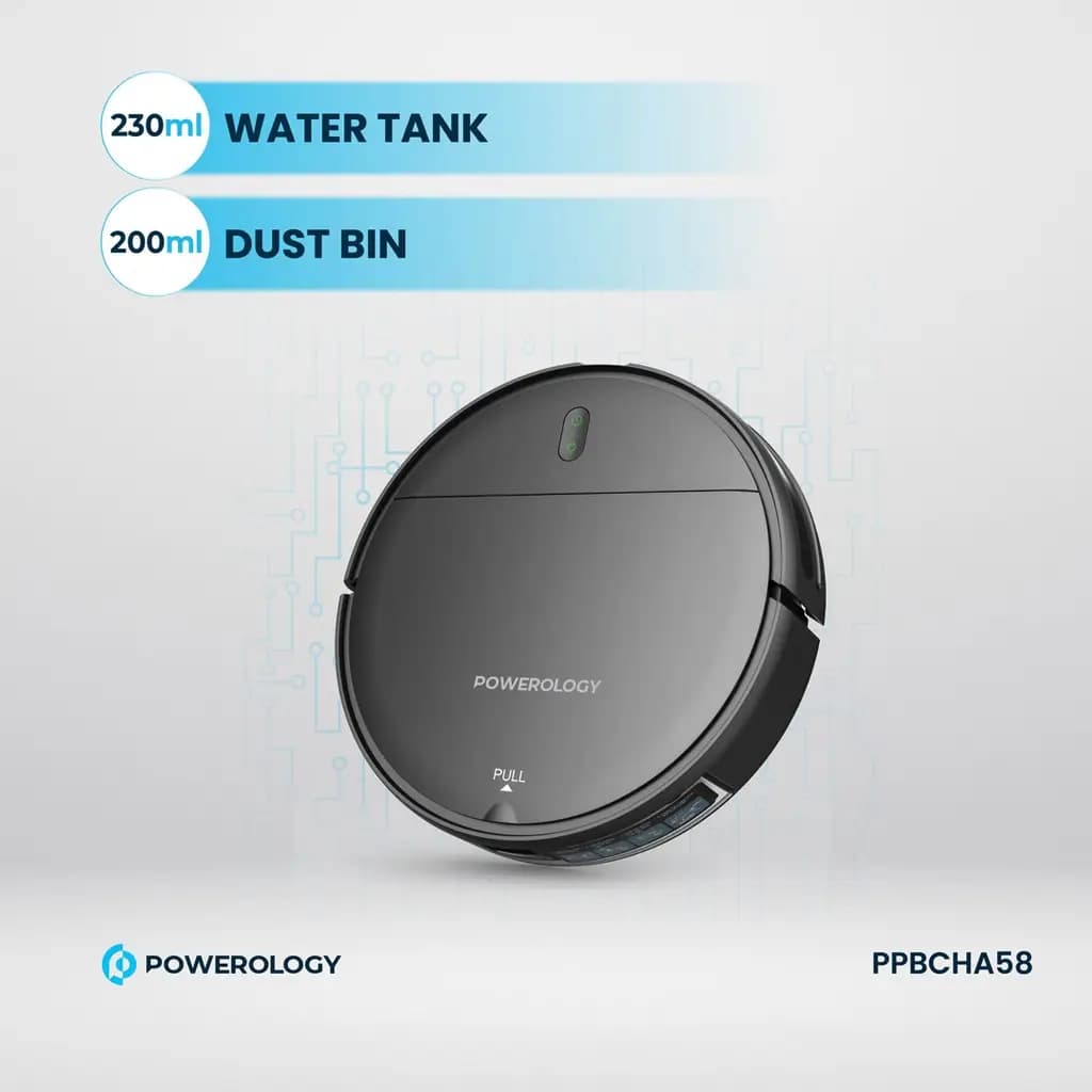جارو روباتیک هوشمند پاورولوژی Powerology Smart Robotic Vacuum — تصویر ۳
