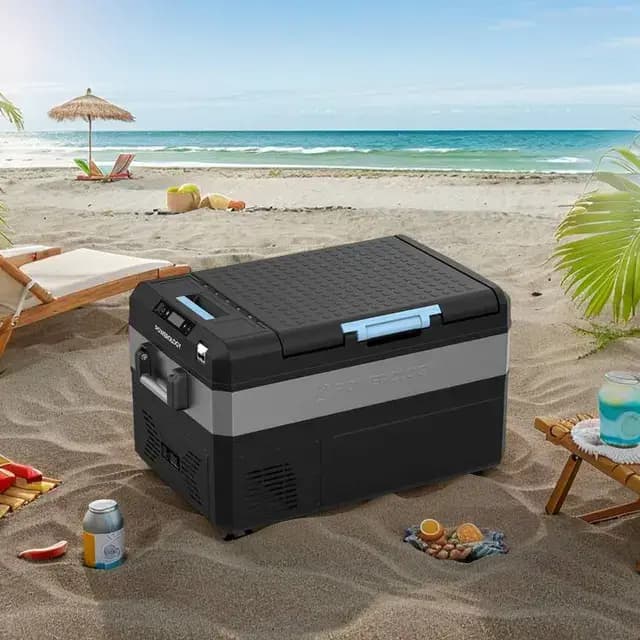 یخچال فریزر هوشمند شارژی قابل حمل 55 لیتری پاورولوژی مدل Powerology Smart Solar Recharge Fridge And Freezer PPFA55LBK — تصویر ۲