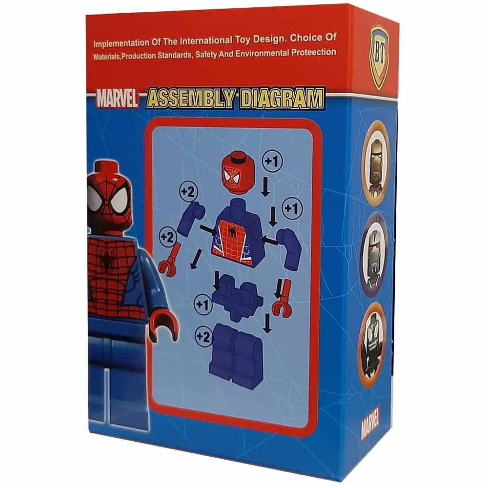 لگو 10 تکه اسپایدرمن SPIDERMAN سری MARVEL HEROES کد BT-9009 — تصویر ۲