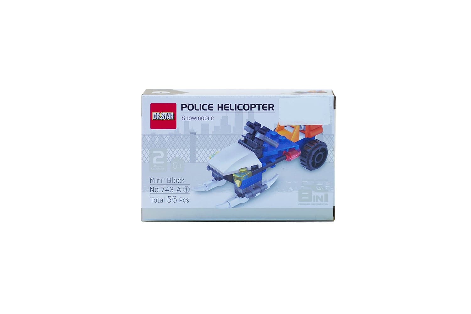 لگو پلیس مدل اسنومبیل POLICE HELICOPTER (کد 743A-1)