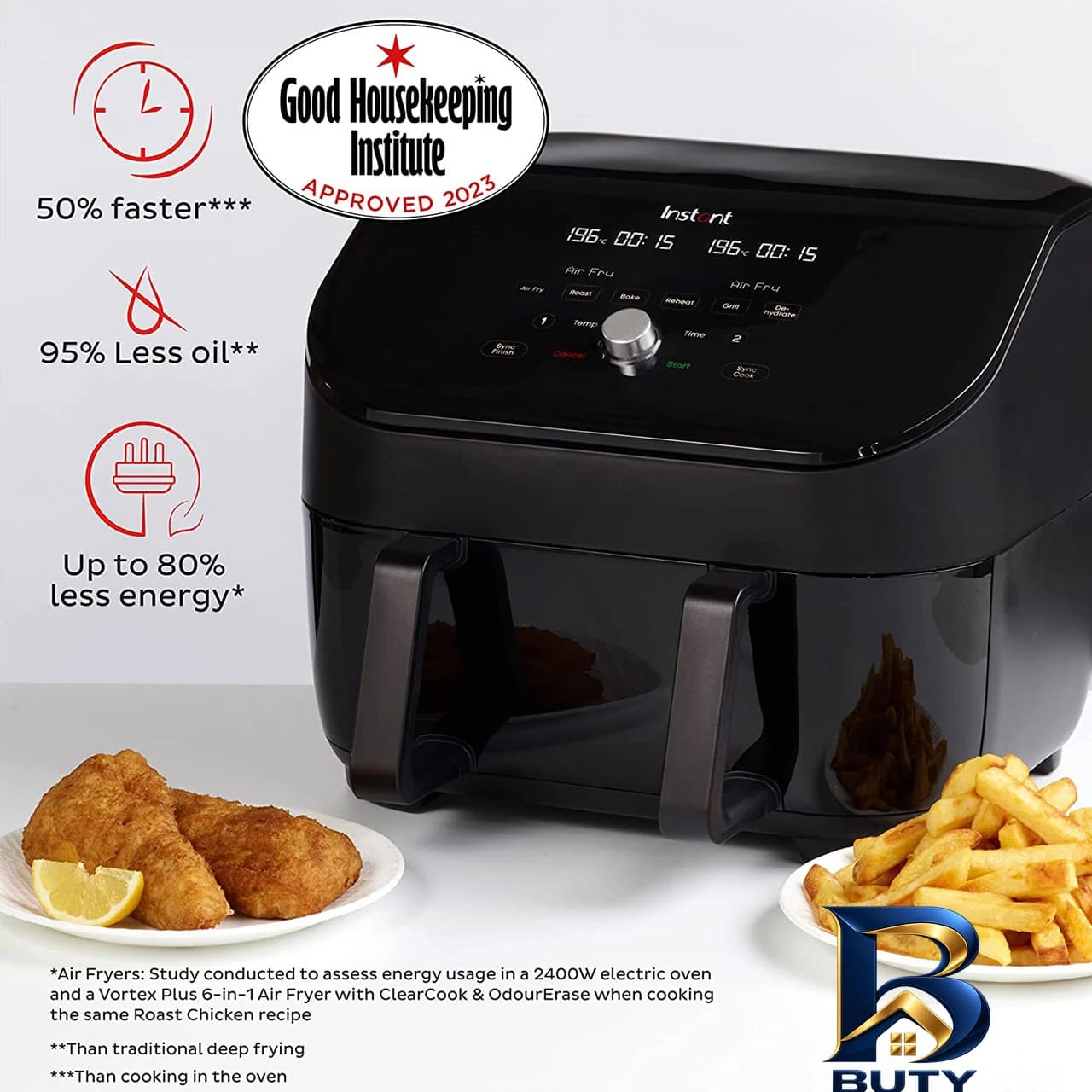 سرخ کن بدون روغن اینستنت مدل AFB۹۰۰۲BK اصل — تصویر ۷