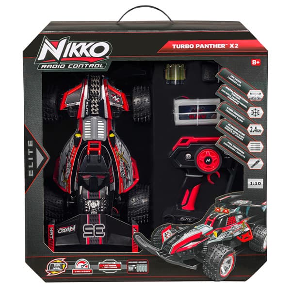 ماشین کنترلی NIKKO مدل TURBO PANTHER X2 قرمز — تصویر ۲
