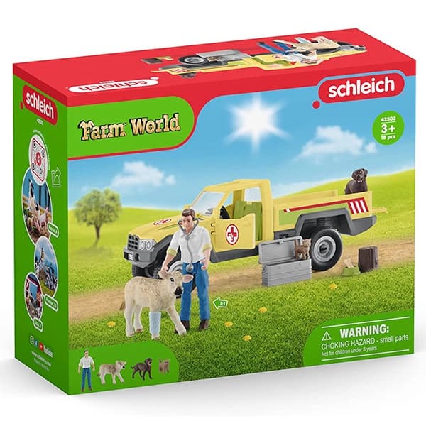 ست ماشین دامپزشک اشلایش Schleich — تصویر ۲