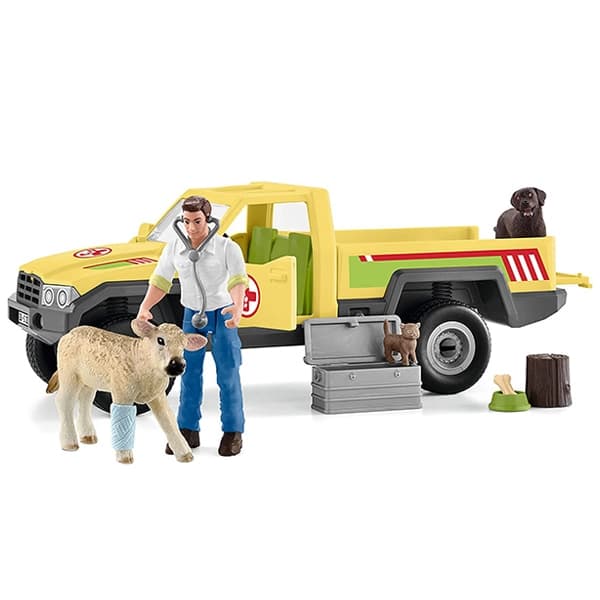 ست ماشین دامپزشک اشلایش Schleich