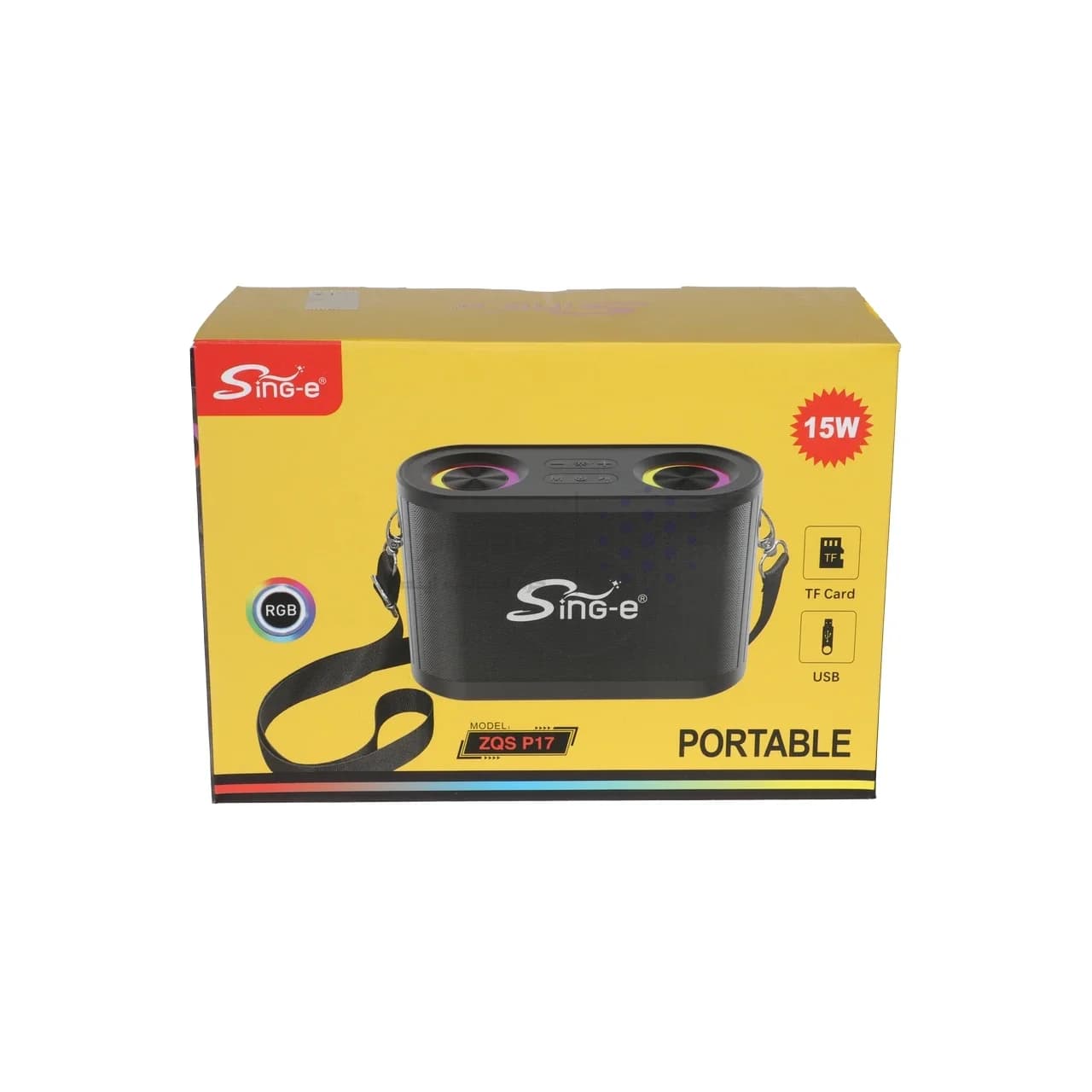 اسپیکر بی سیم Sing-e مدل ZQS P17 15w – مشکی — تصویر ۴