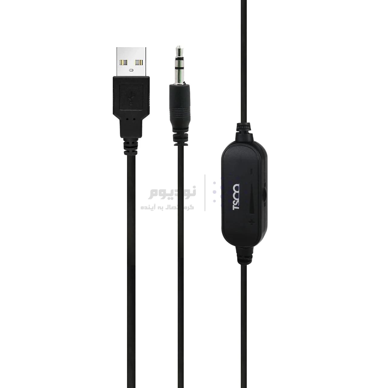 اسپیکر رومیزی (دسکتاپ) دو تکه TSCO مدل TS 2058 – مشکی RGB دار — تصویر ۶