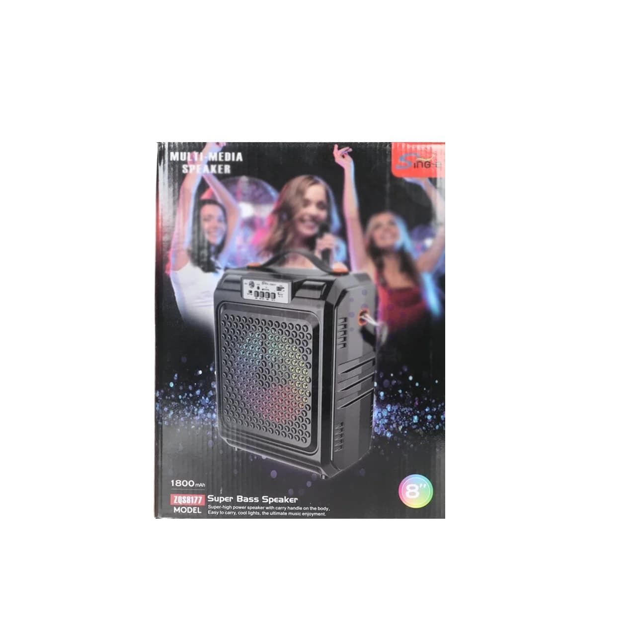 اسپیکر بی سیم Sing-e مدل ZQS8178 – مشکی — تصویر ۴