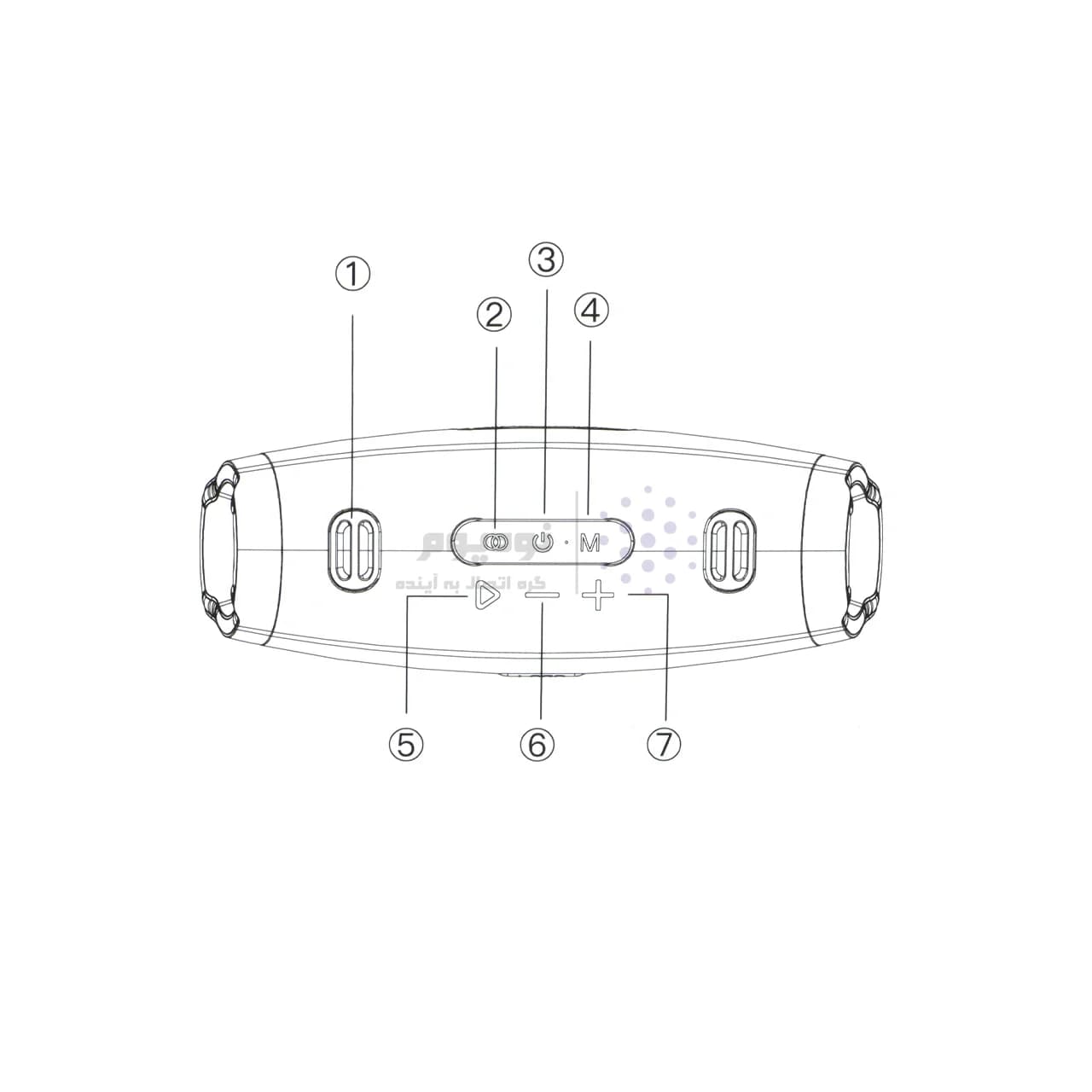 اسپیکر بی سیم VIPLATINA مدل VSW11 – مشکی (گارانتی 18 ماهه تعویض نیکان همراه) — تصویر ۳